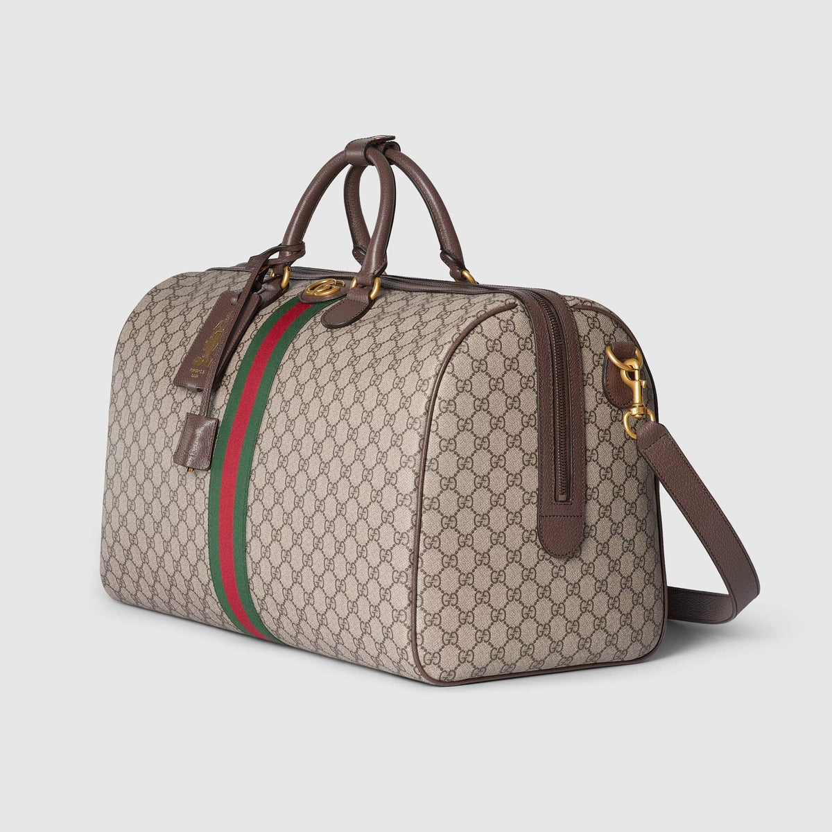 Gucci GG Supreme Canvas Savoy Large Duffle Bag – Beige