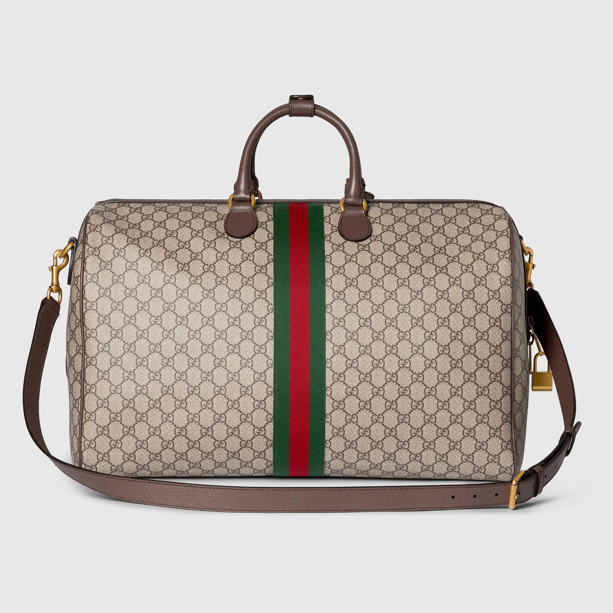 Gucci GG Supreme Canvas Savoy Large Duffle Bag – Beige