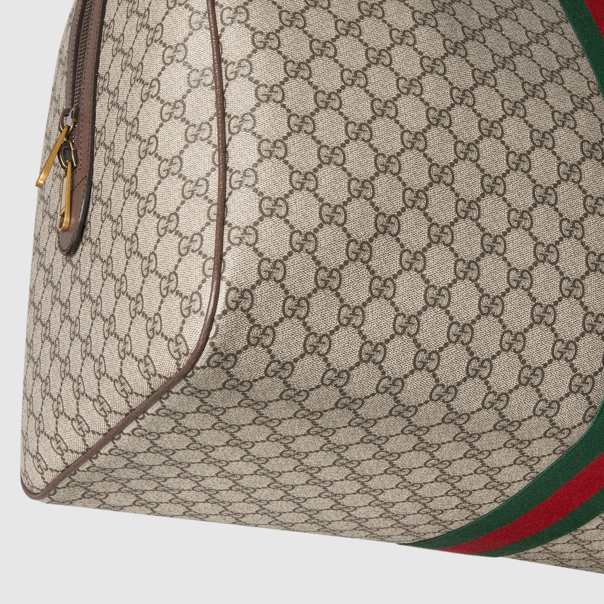 Gucci GG Supreme Canvas Savoy Large Duffle Bag – Beige