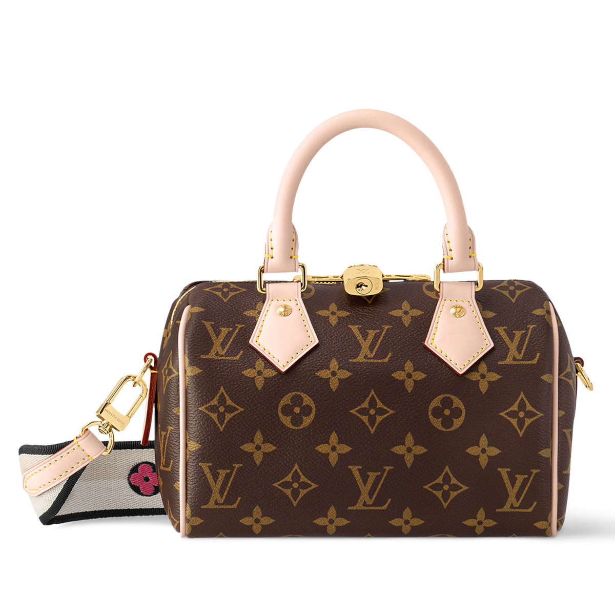 Louis Vuitton Monogram Canvas Speedy Bandoulière 20 Bag – Black