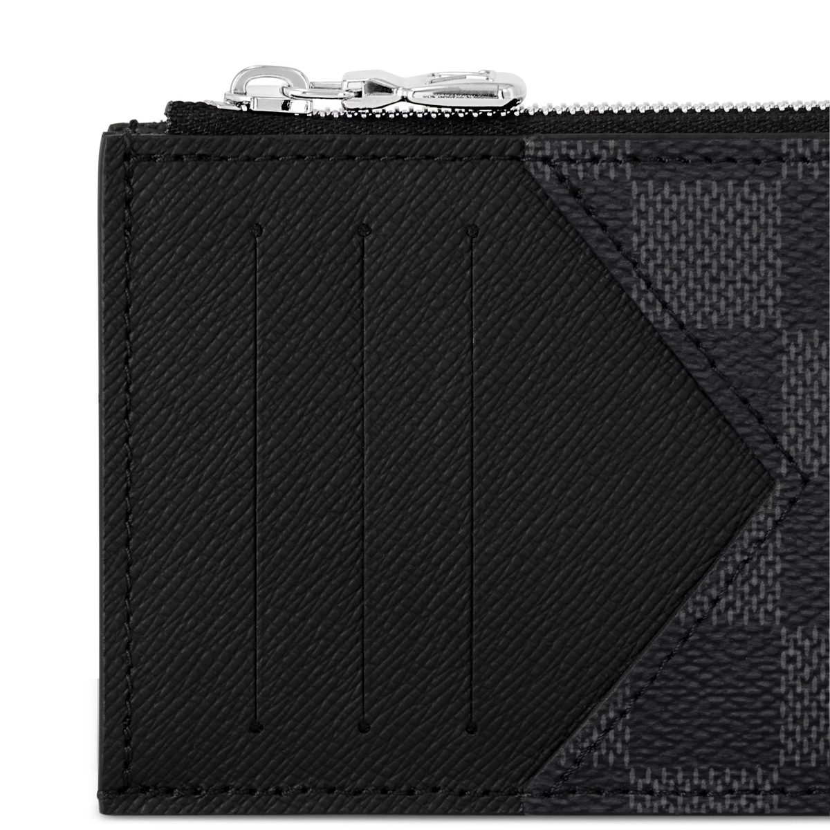 Louis Vuitton Damier Graphite Canvas Coin Card Holder - Black