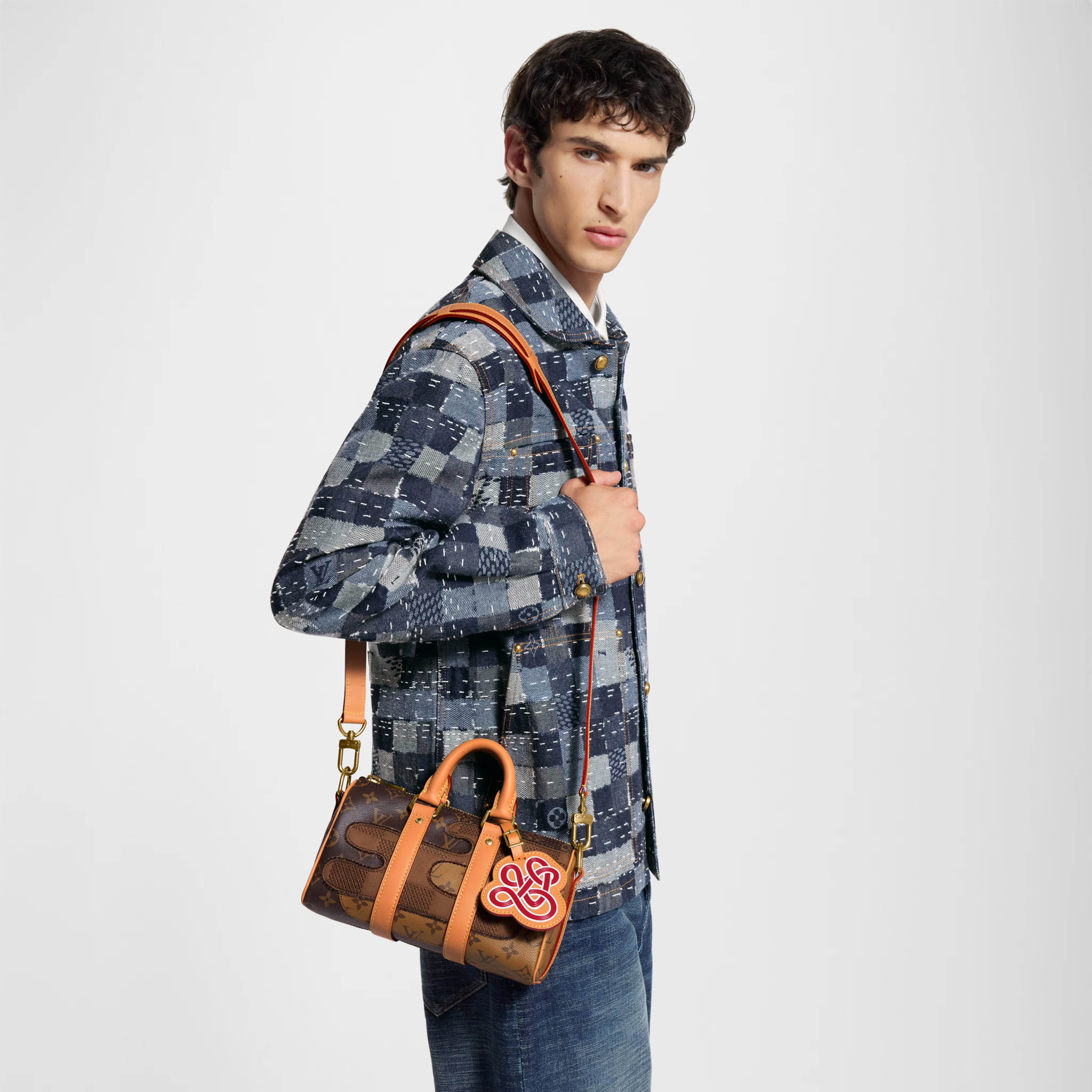 Louis Vuitton Monogram Landscape Keepall Bandoulière 25 Duffle Bag - Brown