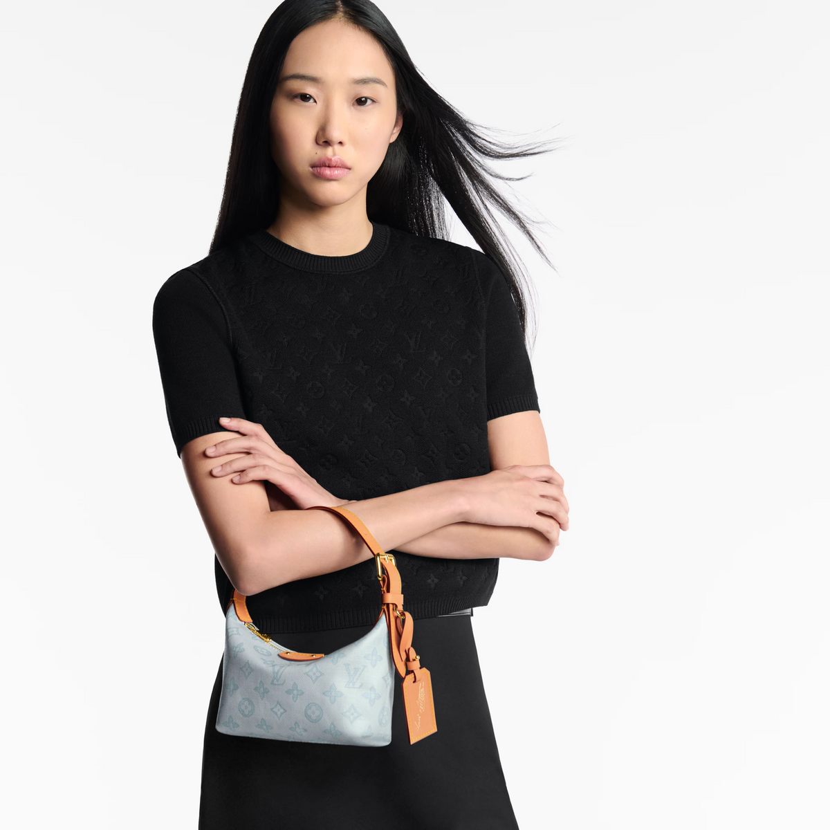 Louis Vuitton Monogram Canvas Pochette Hills Shoulder Bag – Blue