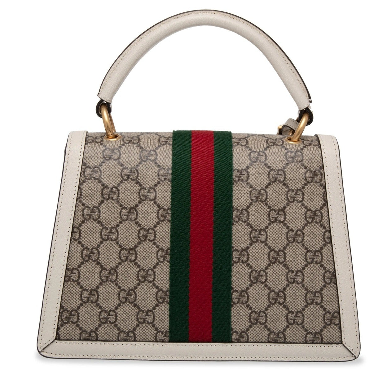 Gucci GG Supreme Monogram Queen Margaret Shoulder Bag – White