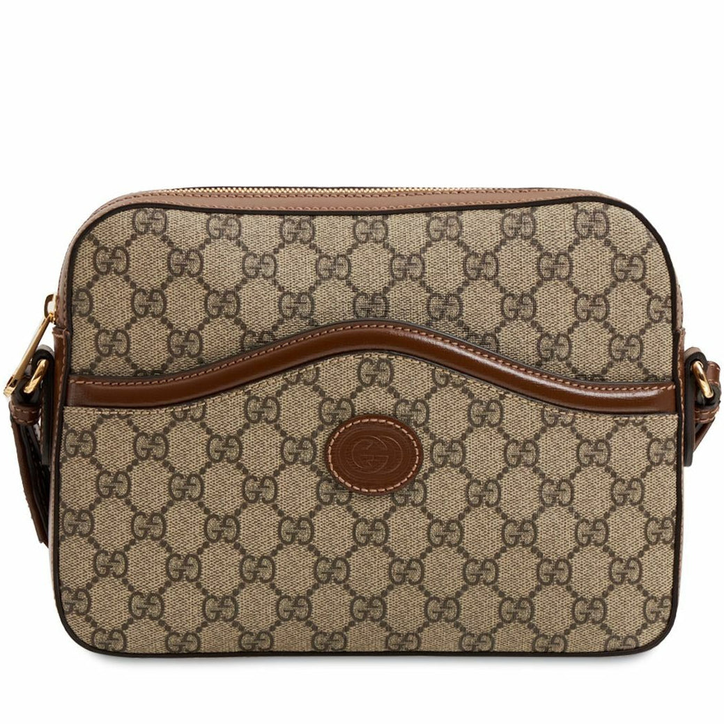 Gucci GG Supreme Crossbody Shoulder Bag – Beige