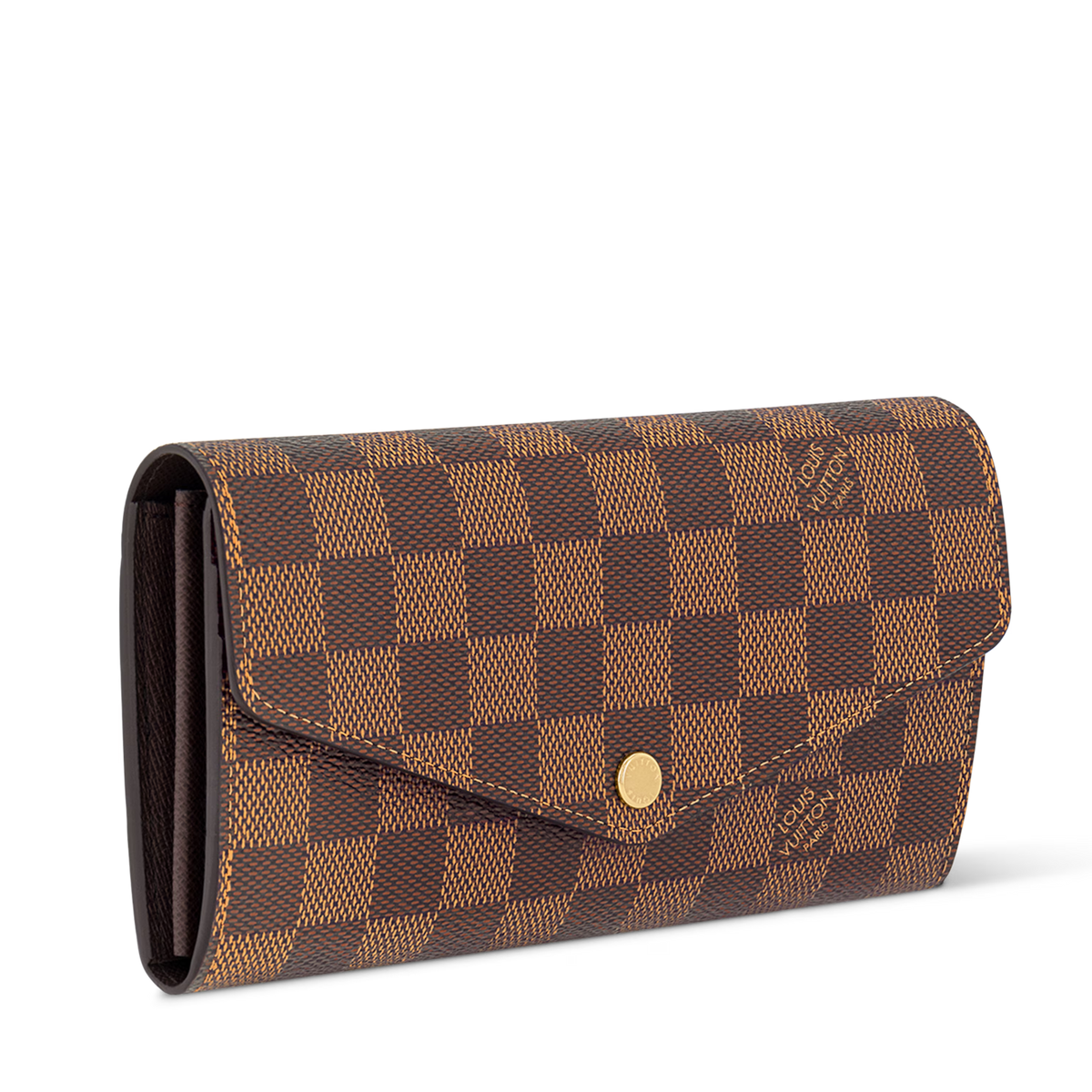 Louis Vuitton Damier Ebene Canvas Sarah Wallet – Brown