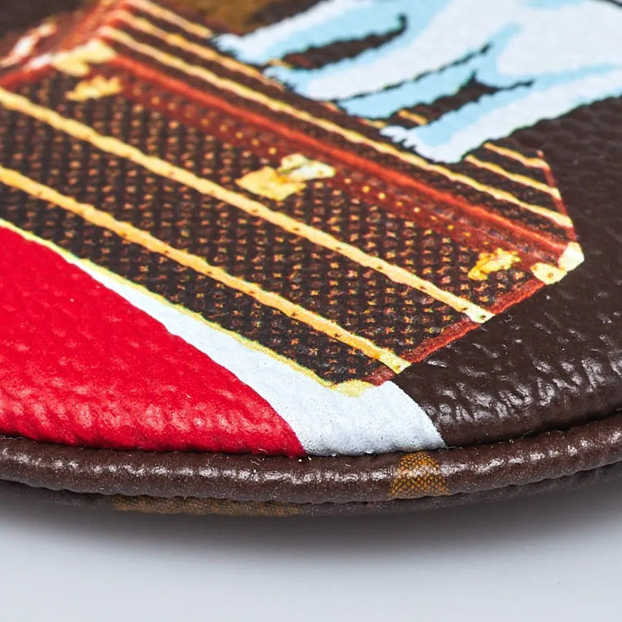 Louis Vuitton Limited Edition Monogram Christmas Round Coin Purse - Brown