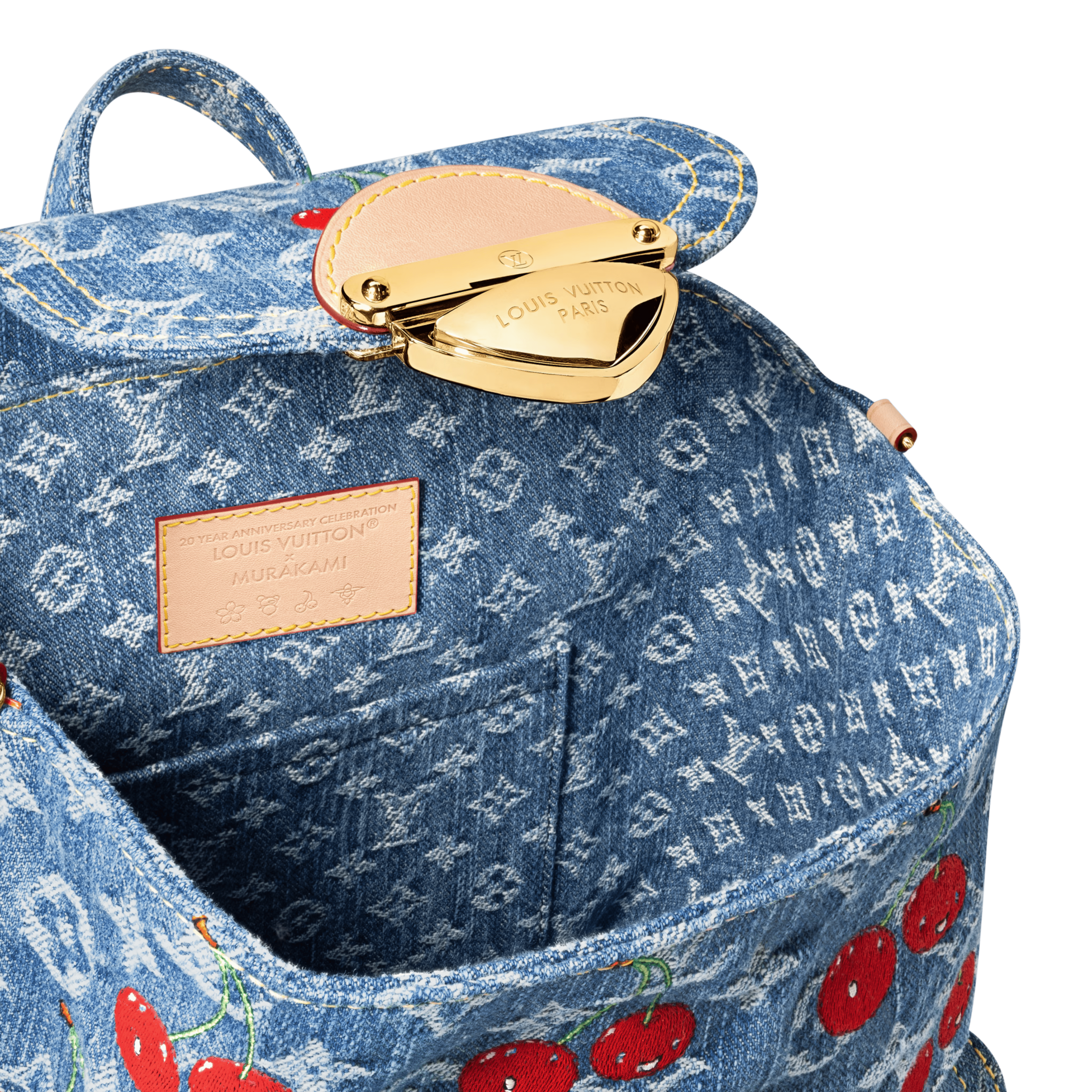 Louis Vuitton LV x TM Monogram Cherry Denim Venice NM Backpack – Blue