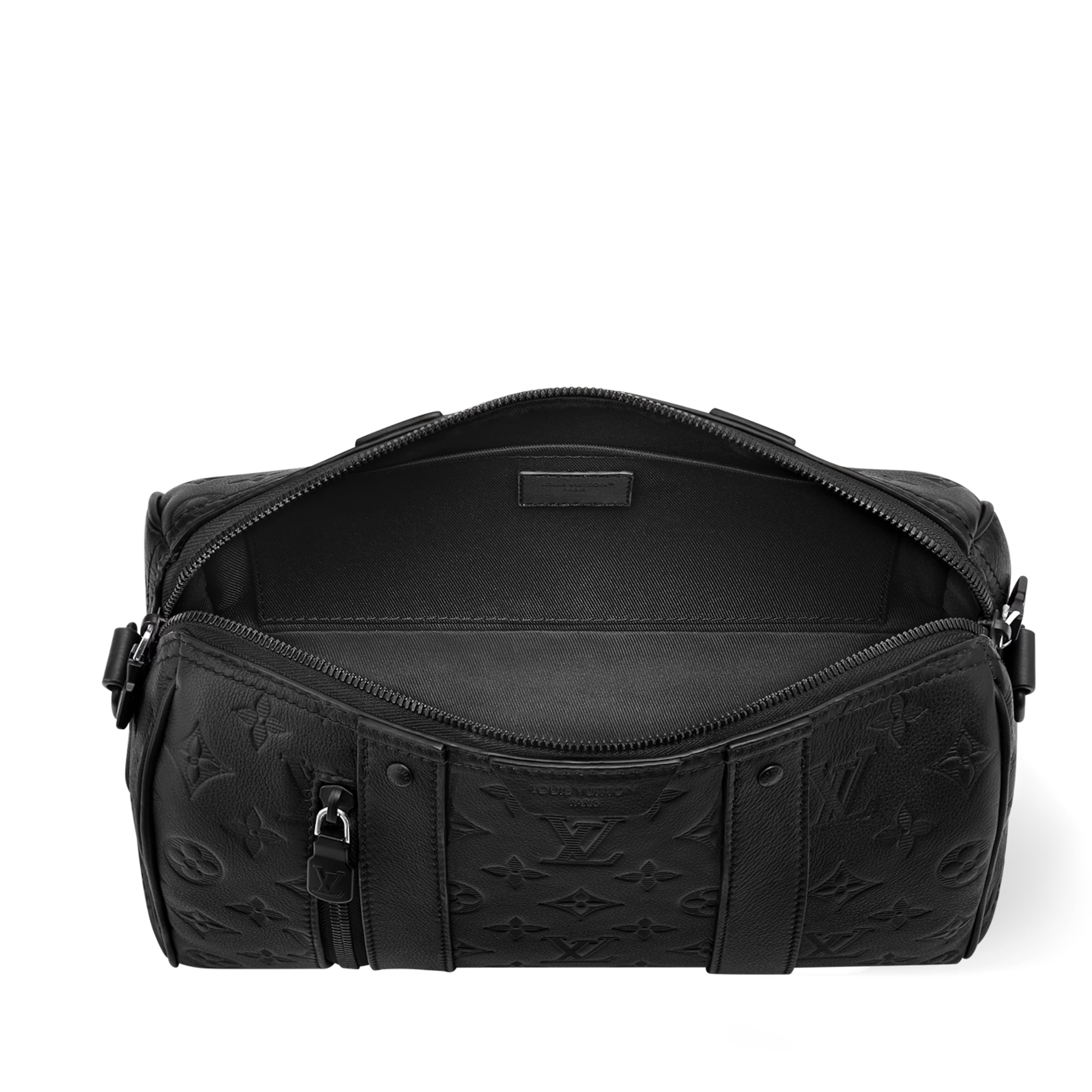 Louis Vuitton Monogram Shadow City Keepall Duffle Bag – Black
