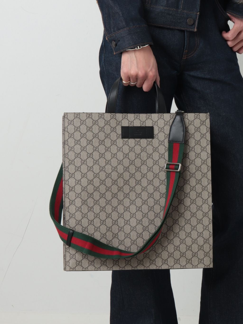 Gucci GG Supreme Tote Bag – Beige