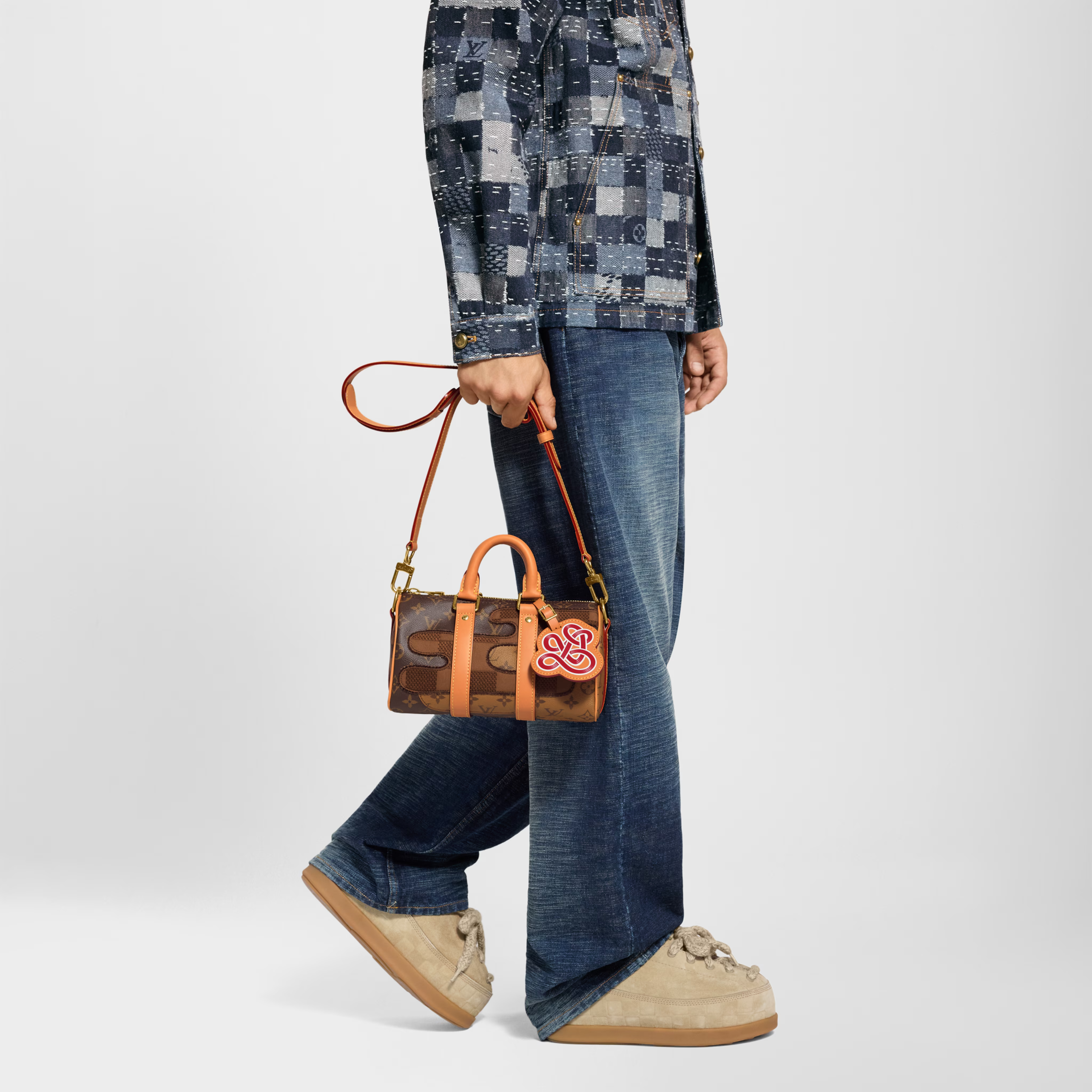 Louis Vuitton Monogram Landscape Keepall Bandoulière 25 Duffle Bag - Brown