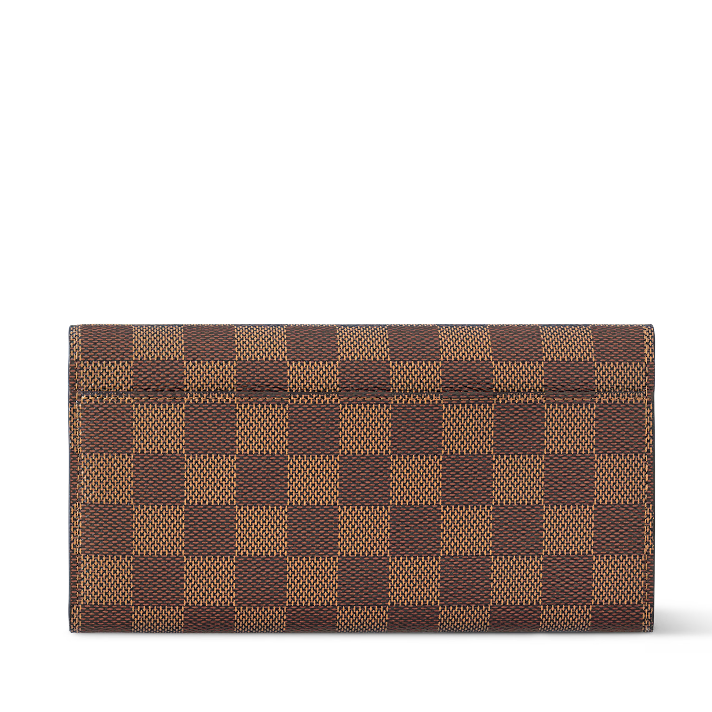 Louis Vuitton Damier Ebene Canvas Sarah Wallet – Brown