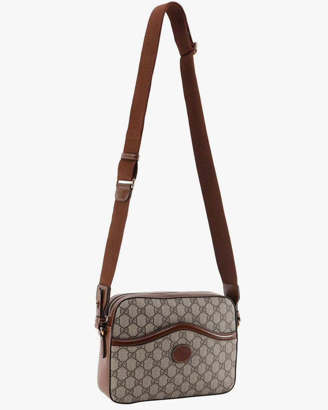 Gucci GG Supreme Crossbody Shoulder Bag – Beige