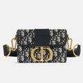 Dior 30 Montaigne Jacquard Bag - Blue Dior Oblique