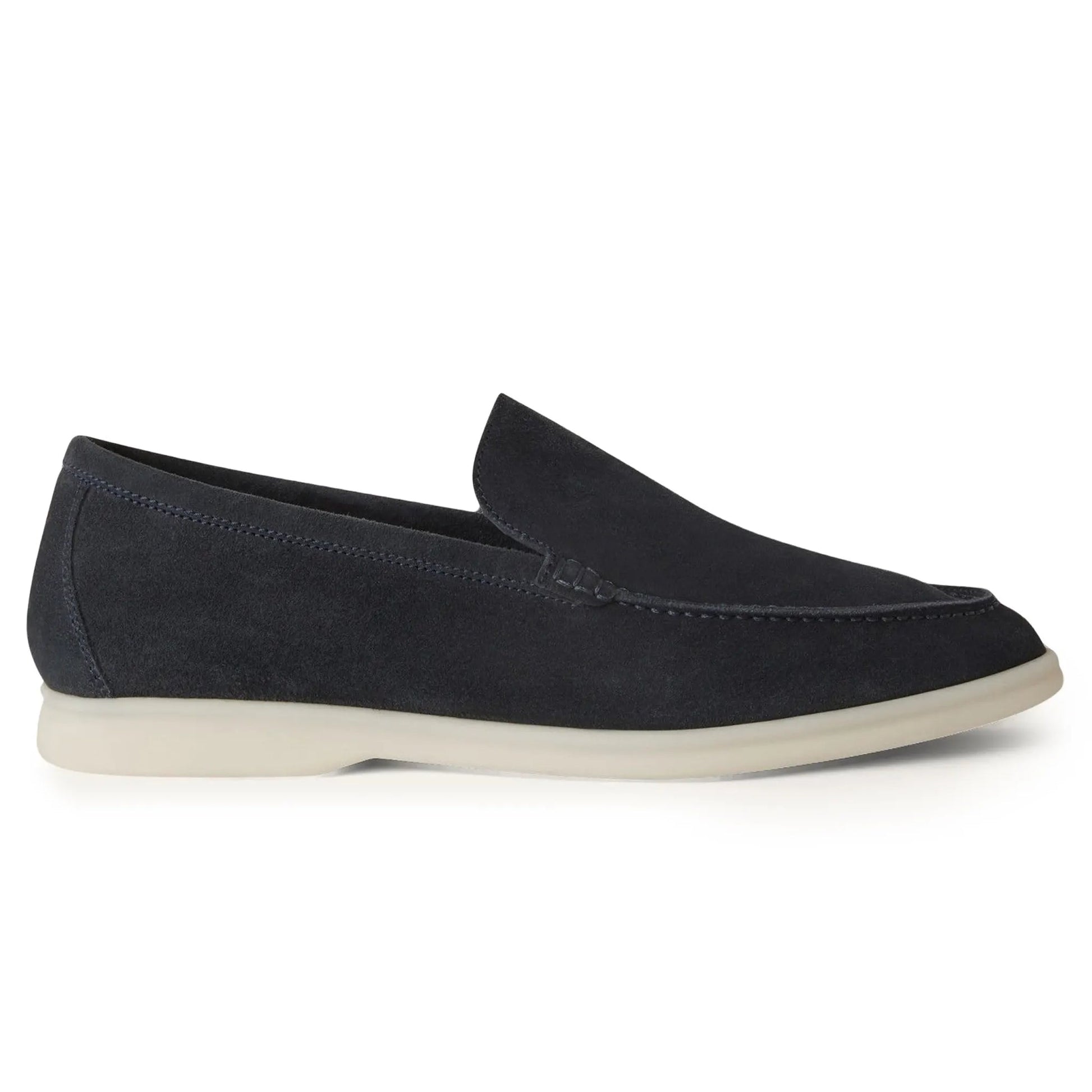 Loro Piana Summer Walk Suede Loafers - Classic Blue (178)