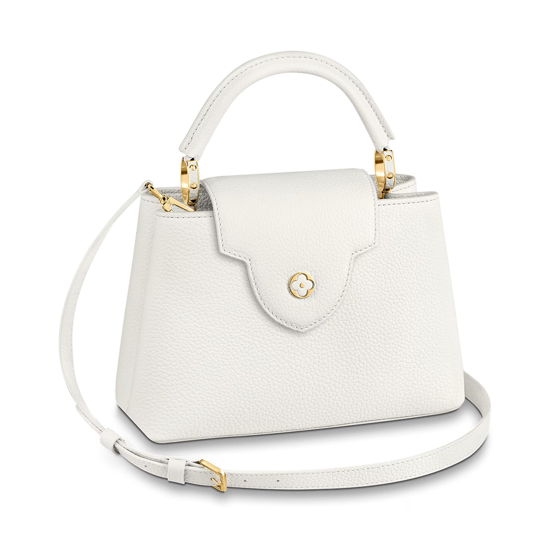 Louis Vuitton Capucines BB Taurillon Handbag – Snow White