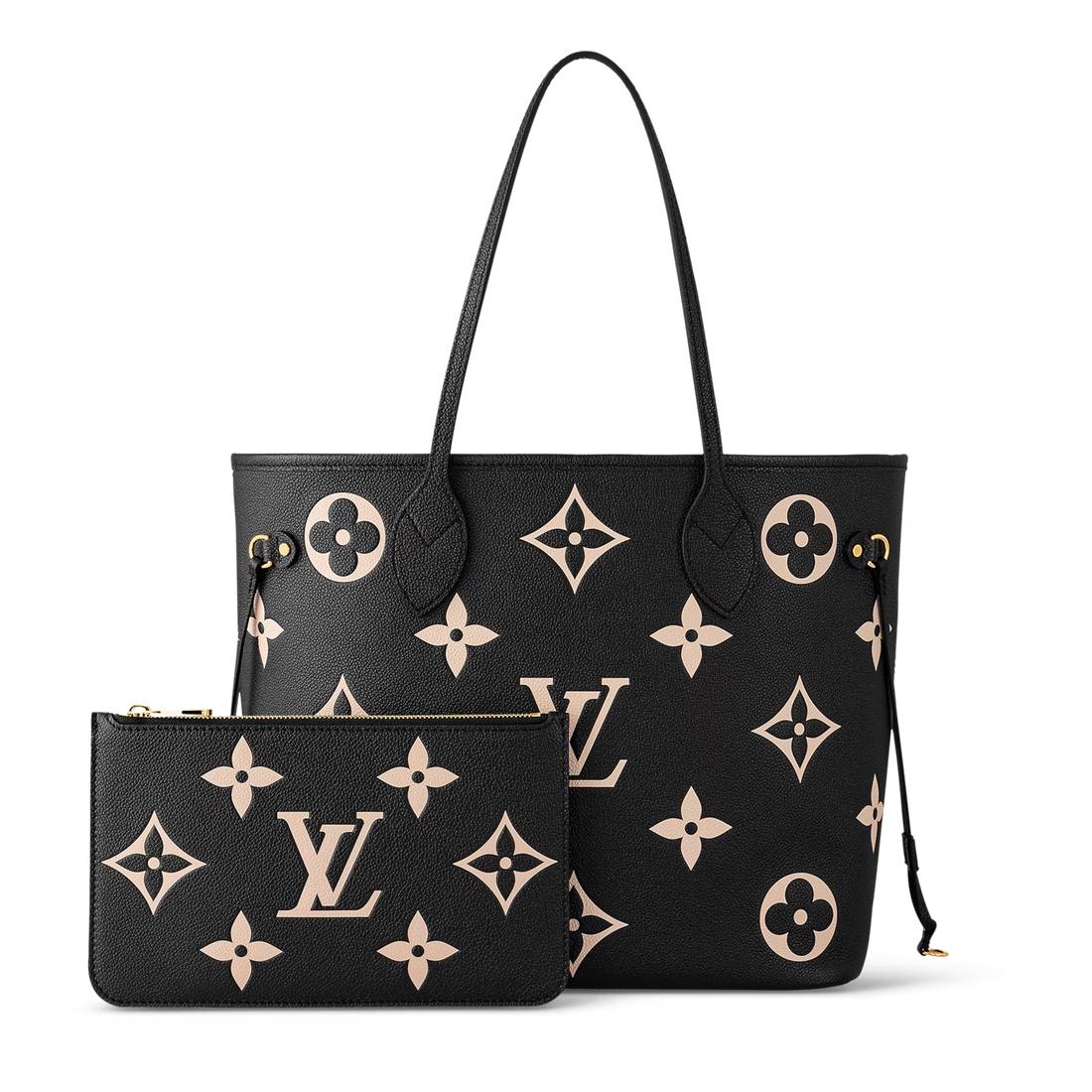 Louis Vuitton Neverfull MM Tote Bag - Black