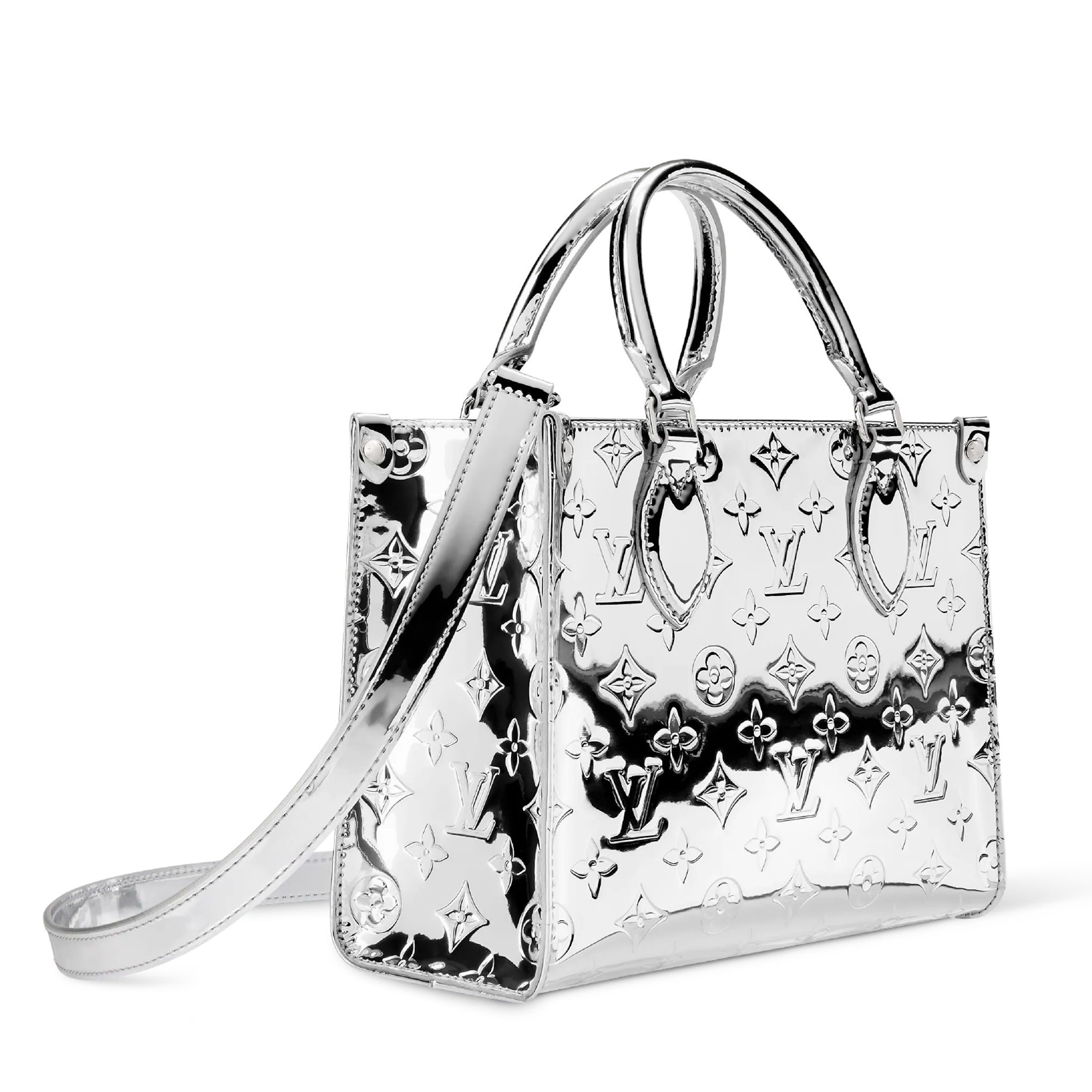 Louis Vuitton Ski Monogram Miroir OnTheGo PM Handbag –  Silver