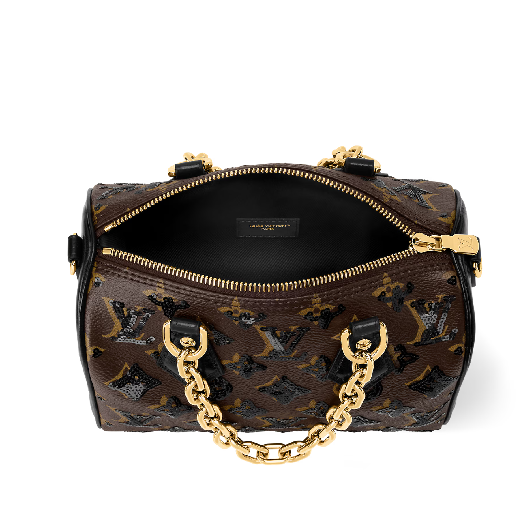 Louis Vuitton Monogram Sequins Speedy Bandoulière 20 Handbag – Brown