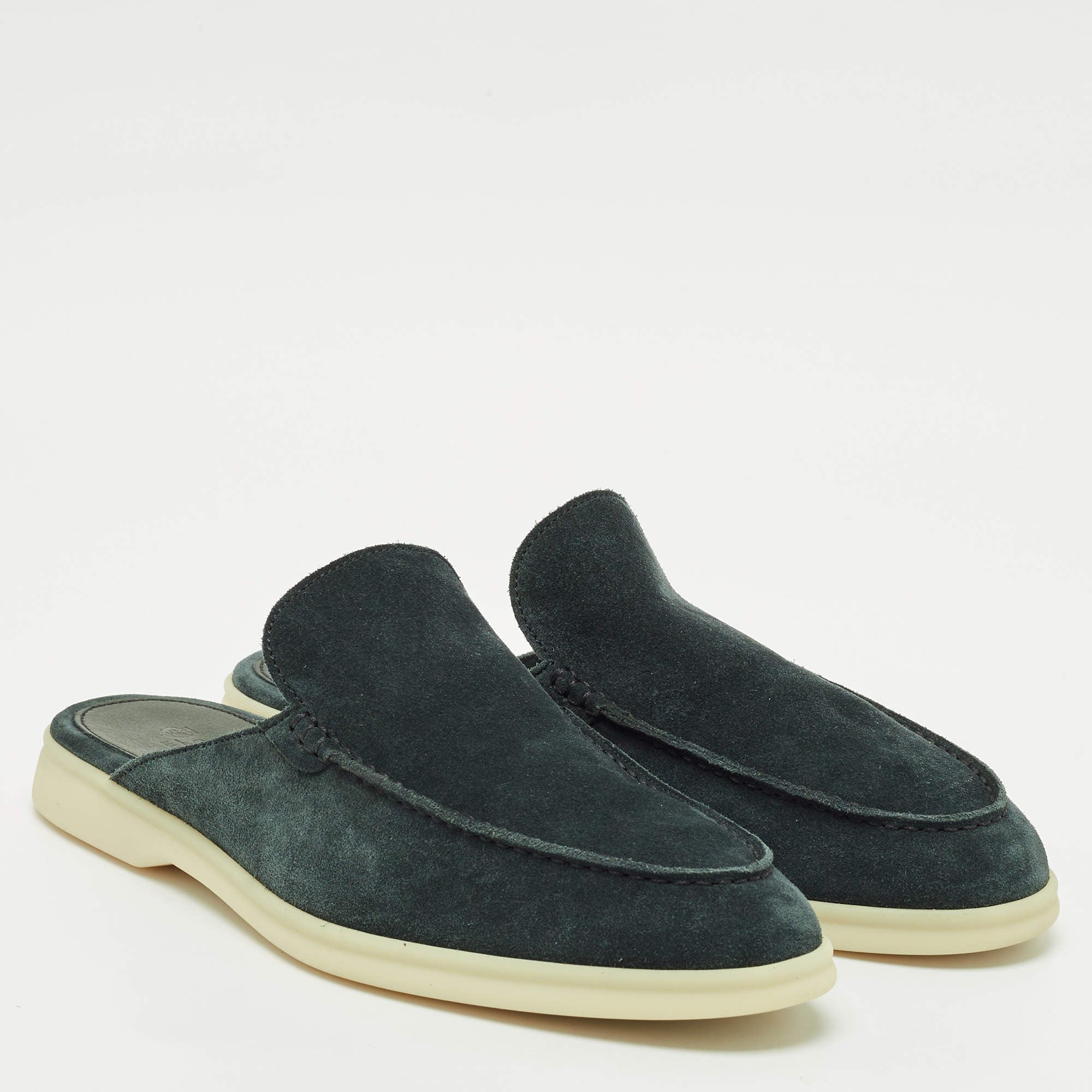 Loro Piana Babouche Walk The Spirit of Elegance® Loafer – Dark Green