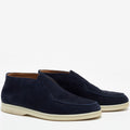 Loro Piana Open Walk Suede Boots - Navy Blue (242)