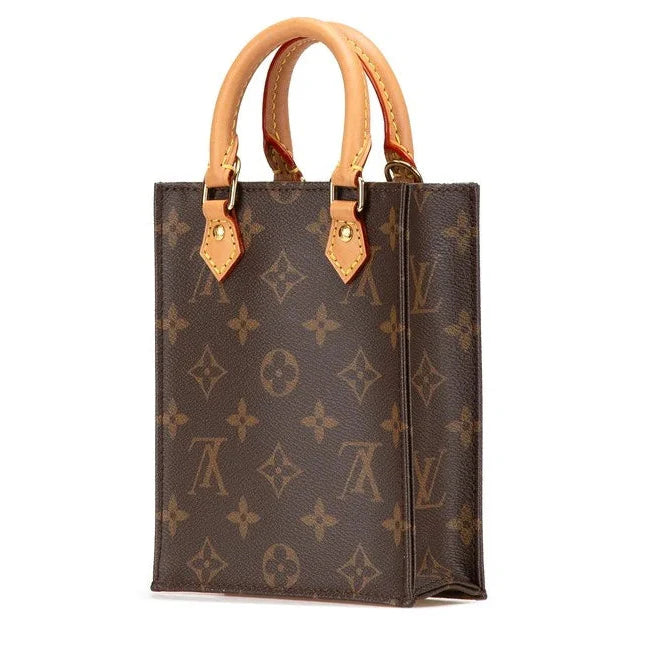 Louis Vuitton Monogram Canvas Petit Sac Plat Crossbody Bag – Brown
