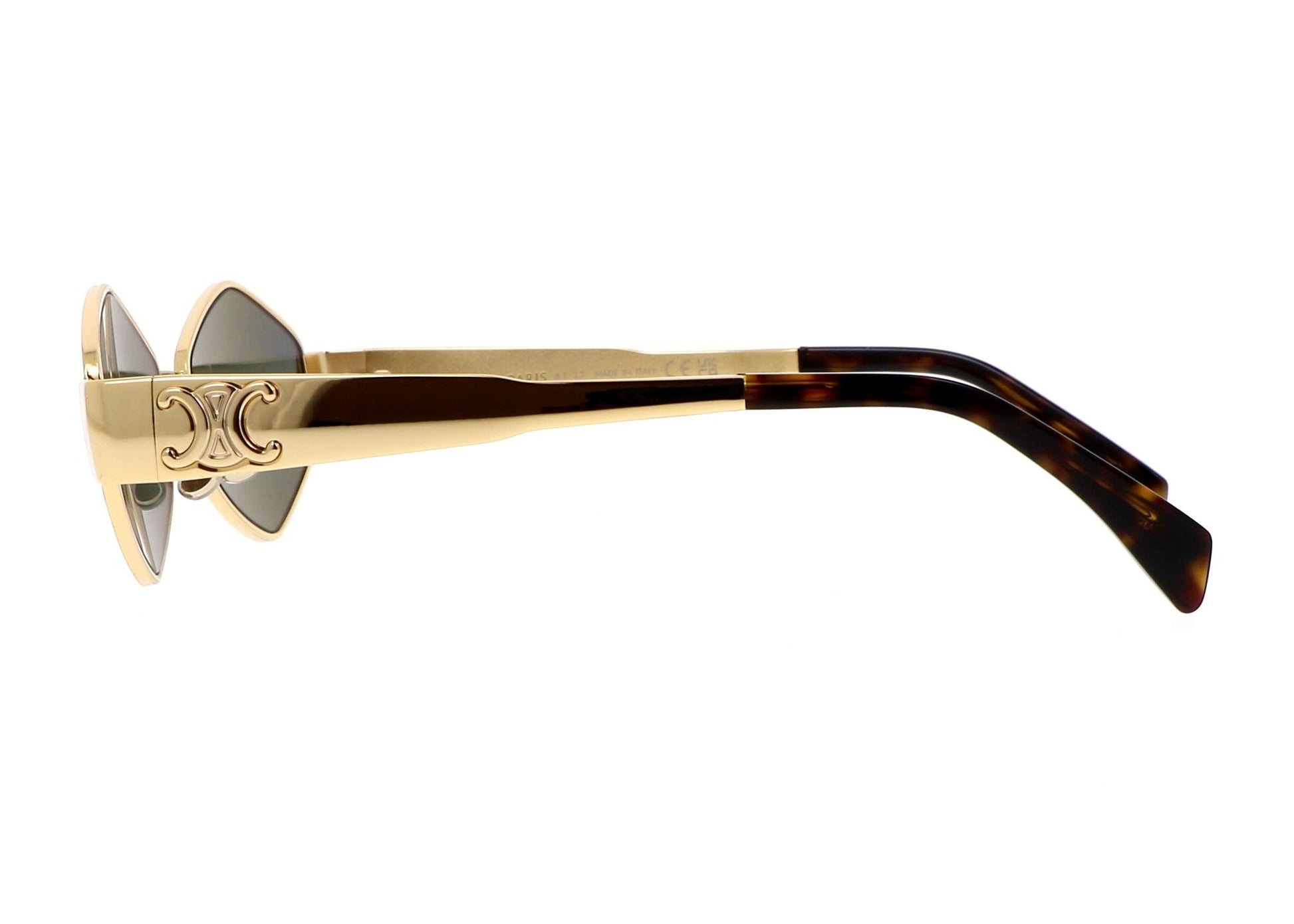 Celine CL40254 30N Triomphe Geometric Metal Gold Sunglasses